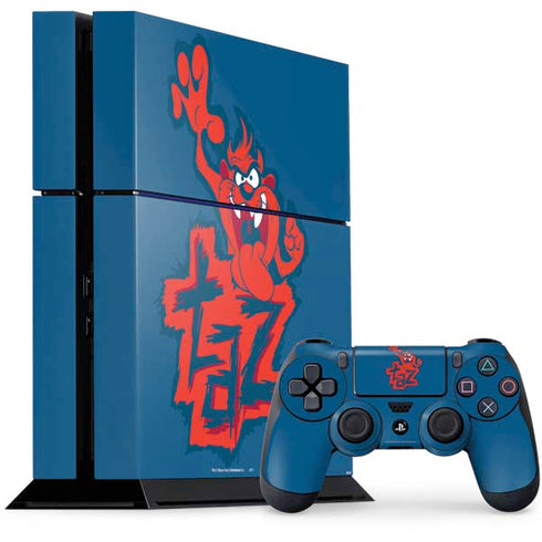 Looney Tunes Tasmanian Devil Blue PlayStation PS4 Skins